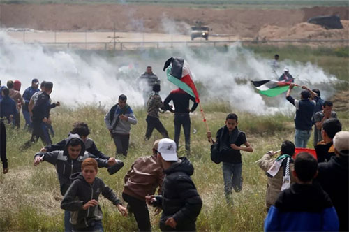 soldados israelíes disparan contra manifestantes palestinos Irán condena los crímenes del régimen sionista y apoya la resistencia palestina